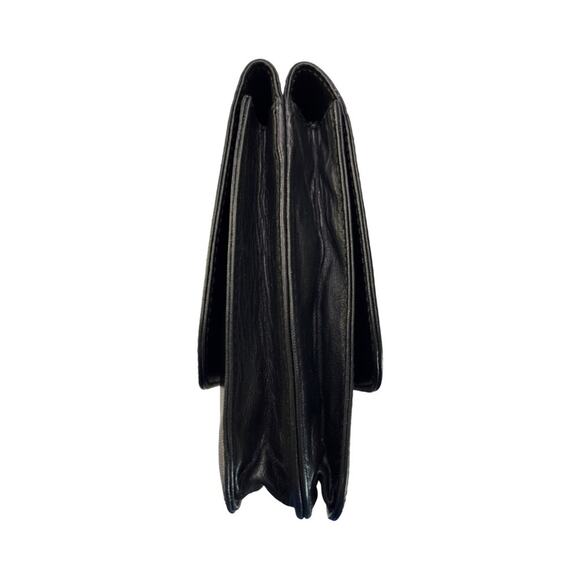 Loewe Anagram Clutch Black Leather Sleek Minimalist Spanish Designer Luxury - Picture 8 of 15